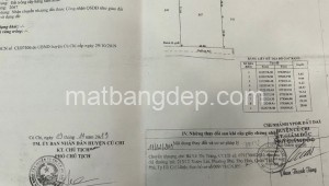 Bán đất thổ Đường 1, Xã An Nhơn Tây, Huyện Củ Chi. DT: 40m x 70m, diện tích: 2800m2 giá: 15.5 tỷ, 5.54 triệu/m2, 387.5 triệu/mét ngang