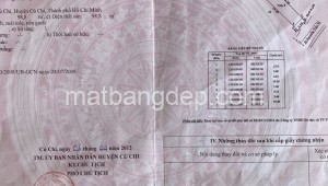 Bán đất thổ Đường Nguyễn Văn Nì, Thị trấn Củ Chi, Huyện Củ Chi. DT: 5m x 25m, diện tích: 125m2 giá: 3.3 tỷ