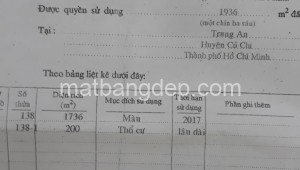 Bán nhà mặt tiền 137_6 Đường 1, Xã Trung An, Huyện Củ Chi. DT: 40m x 85m, diện tích: 3400m2 giá: 15.0 tỷ