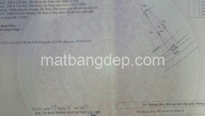 Bán đất thổ Xã Tân Phú Trung, Huyện Củ Chi. DT: 7m x 27m, diện tích: 189m2 giá: 1.8 tỷ