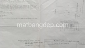 Bán đất thổ Đường 1, Xã Hòa Phú, Huyện Củ Chi. DT: 8m x 40m, diện tích: 320m2 giá: 4.5 tỷ, 14.06 triệu/m2, 562.5 triệu/mét ngang