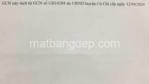 Bán đất thổ Đường 1, Xã Tân Thạnh Đông, Huyện Củ Chi. DT: 5m x 17m, diện tích: 85m2 giá: 1.3 tỷ, 15.29 triệu/m2, 260 triệu/mét ngang