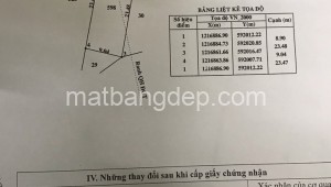 Bán đất thổ Đường 1, Xã Trung An, Huyện Củ Chi. DT: 9m x 25m, diện tích: 225m2 giá: 2.650 tỷ, 11.78 triệu/m2, 294.44 triệu/mét ngang