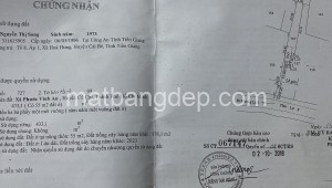 Bán đất thổ 773_9 Đường Tỉnh lộ 8, Xã Phước Vĩnh An, Huyện Củ Chi. DT: 5m x 70m, diện tích: 518m2 giá: 5.7 tỷ, 11 triệu/m2, 1140 triệu/mét ngang
