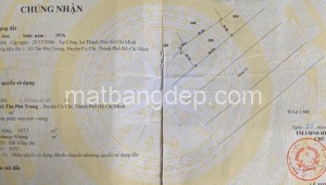 Bán đất thổ 263_29 Đường 1, Xã Tân Phú Trung, Huyện Củ Chi. DT: 21m x 9m, diện tích: 189m2 giá: 1.5 tỷ