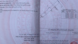 Bán đất thổ Đường Tỉnh Lộ 2, Xã Trung Lập Thượng, Huyện Củ Chi. DT: 9m x 42m, diện tích: 320m2 giá: 5.5 tỷ, 17.19 triệu/m2, 611.11 triệu/mét ngang