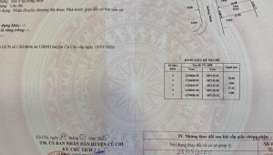 Bán đất thổ Xã Tân Phú Trung, Huyện Củ Chi. DT: 5m x 16m, diện tích: 85m2 giá: 1.7 tỷ, 20 triệu/m2, 340 triệu/mét ngang