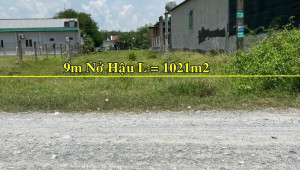 Bán đất thổ Xã An Nhơn Tây, Huyện Củ Chi. DT: 9m x 60m, diện tích: 1021m2 giá: 4.2 tỷ, 4.11 triệu/m2, 466.67 triệu/mét ngang