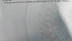 Bán đất thổ Xã Thái Mỹ, Huyện Củ Chi. DT: 10m x 55m, diện tích: 523m2 giá: 3.5 tỷ, 6.69 triệu/m2, 350 triệu/mét ngang