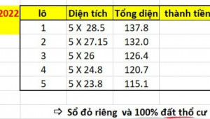 Bán đất thổ Xã Tân Thông Hội, Huyện Củ Chi. DT: 5m x 23m, diện tích: 120m2 giá: 2.8 tỷ, 23.33 triệu/m2, 560 triệu/mét ngang