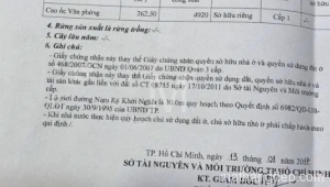 Bán nhà 258B Nam Kỳ Khởi Nghĩa Võ Thị Sáu Quận 3