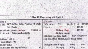Bán nhà 79 Trần Huy Liệu Phường 11 Quận Phú Nhuận