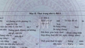 Bán nhà mặt 1244/1/16 Đường Lê Đức Thọ Phường 15 Quận Gò Vấp