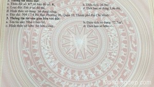Bán nhà 504/ Bà Hạt Phường 8 Quận 10