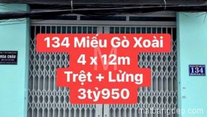 Bán nhà mặt tiền 134 Miếu Gò Xoài, Phường Bình Hưng Hòa A Quận Bình Tân