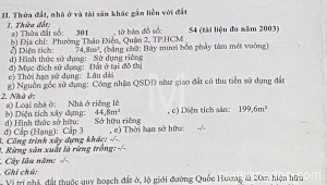 Bán nhà 16A Quốc Hương Phường Thảo Điền Quận 2
