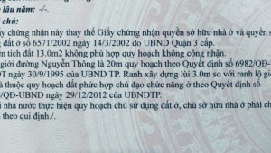 Bán nhà 8 Nguyễn Thông Võ Thị Sáu Quận 3