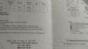 Bán nhà 115-117 Võ Thị Sáu Võ Thị Sáu Quận 3