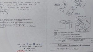 Bán nhà 349351-353 Hai Bà Trưng Võ Thị Sáu Quận 3