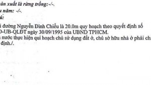Bán nhà 260 Nguyễn Đình Chiểu Võ Thị Sáu Quận 3