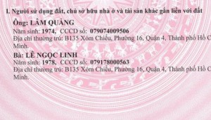 Bán nhà 135 Xóm Chiếu Phường 13 Quận 4