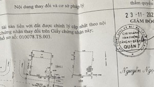Bán nhà 34 Số 85 Tân Quy Quận 7