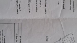 Bán nhà 985/18 Âu Cơ Tân Sơn Nhì Quận Tân Phú