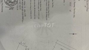 Bán nhà 2/1-3Thửa: 323Tờ: 77 Tân Sơn Nhì Tân Sơn Nhì Quận Tân Phú