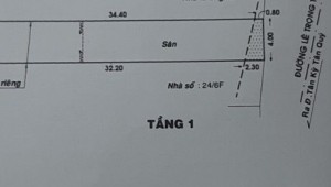 Bán nhà 301A Lê Trọng Tấn Sơn Kỳ Quận Tân Phú
