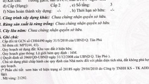 Bán nhà 99 Nguyễn Ngọc Nhựt Tân Quý Quận Tân Phú