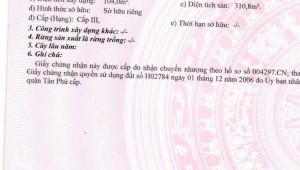 Bán nhà 171 Gò Dầu Tân Quý Quận Tân Phú