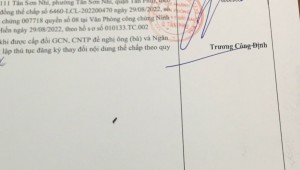 Bán nhà 45 Võ Công Tồn Tân Quý Quận Tân Phú