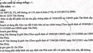 Bán nhà 89 Tân Hương Tân Quý Quận Tân Phú