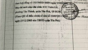 Bán nhà 1933-04-01 00:00:00 Vườn Lài Tân Thành Quận Tân Phú