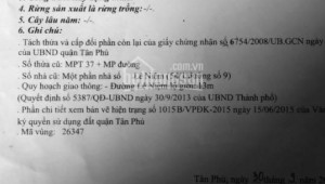 Bán nhà 13a Lê Niệm Phú Thạnh Quận Tân Phú
