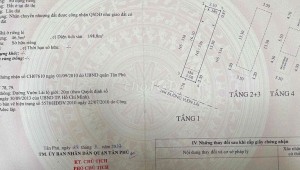 Bán nhà 336 Vườn Lài Phú Thạnh Quận Tân Phú