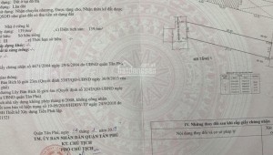 Bán nhà 625 Lũy Bán Bích Phú Thạnh Quận Tân Phú