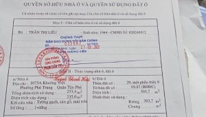 Bán nhà 156 Khuông Việt Phú Trung Quận Tân Phú