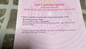 Bán nhà 106/17C Hòa Bình Hòa Thạnh Quận Tân Phú