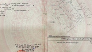 Bán nhà 42/9 Hồ Hảo Hớn Cô Giang Quận 1