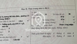 Bán nhà 33-35-35A Hồ Hảo Hớn Cô Giang Quận 1