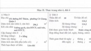 Bán nhà 151 Đề Thám Cô Giang Quận 1