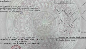 Bán nhà 61/27Thửa: 81Tờ: 23 Cô Giang Cầu Ông Lãnh Quận 1