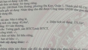 Bán nhà 100 Đinh Tiên Hoàng Đa Kao Quận 1