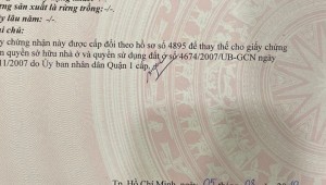Bán nhà 4/4a Nguyễn Bỉnh Khiêm Đa Kao Quận 1