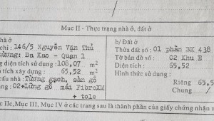 Bán nhà 146/5 Nguyễn Văn Thủ Đa Kao Quận 1