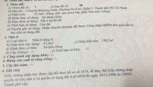 Bán nhà 3 Huỳnh Khương Ninh Đa Kao Quận 1