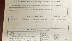 Bán nhà 155 Ký Con Nguyễn Thái Bình Quận 1