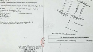 Bán nhà 212/D73 Nguyễn Trãi Nguyễn Cư Trinh Quận 1