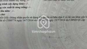 Bán nhà 160-160A Nguyễn Cư Trinh Nguyễn Cư Trinh Quận 1